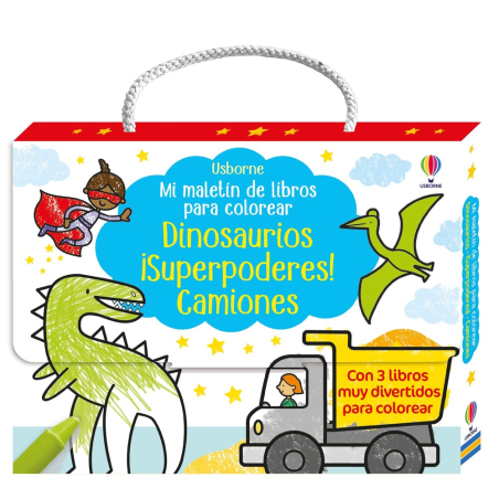 MI MALETIN DE LIBROS PARA COLERAR DINOSAURIOS