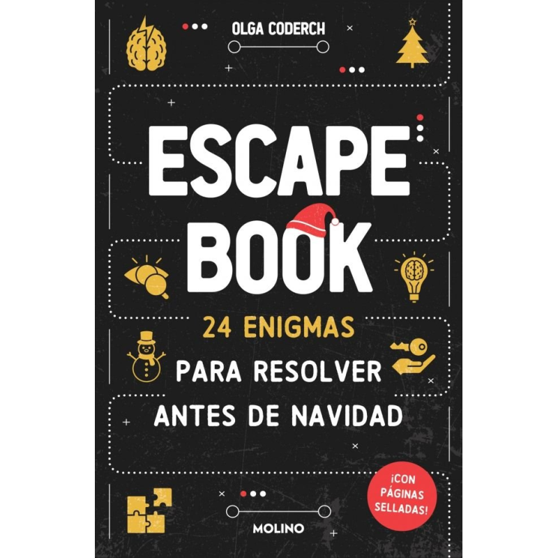 SCAPE BOOK 24 ENIGMAS PARA RESOLVER ANTES DE NAVIDAD