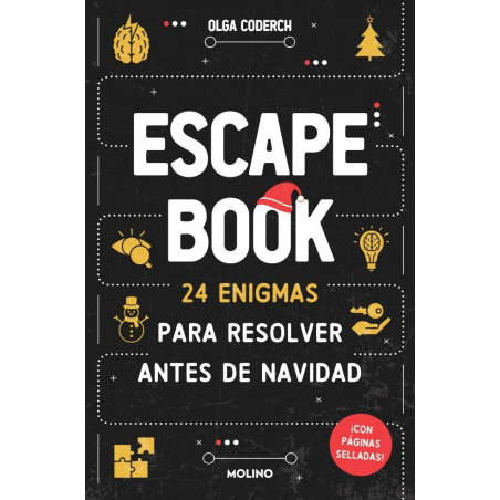 SCAPE BOOK 24 ENIGMAS PARA RESOLVER ANTES DE NAVIDAD