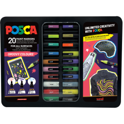 POSCA MALETIN 20 COLORES GROOVY