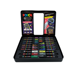 POSCA MALETIN 20 COLORES GROOVY