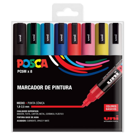 PACK POSCA ROTULADOR 8 UNIDADES