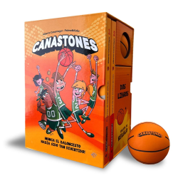 ESTUCHE CANASTONES 2 LIBROS + PELOTA